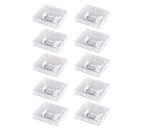 NONDK 10 Cajas Protectoras Transparentes para Unidades Flash USB, Estuche de Almacenamiento A Prueba de Polvo para Unidades de Memoria USB