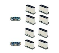 NONDK 10 Conectores USB Tipo C Hembra de 5 Pines SMD SMT, Puerto de Carga para Soldadura de PCB, Adaptador de Reparación DIY.