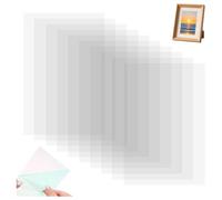 NONDK 10 Láminas de Acetato Transparente Resistentes Al de 10 X 15 cm para Hacer Tarjetas y Envoltorios.