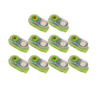 NONDK 10 Luces LED de Emergencia para Chaleco Salvavidas, Activadas Bajo el Agua, de Haz Alto, para Emergencias Acuáticas, Supervivencia, Color Verde.
