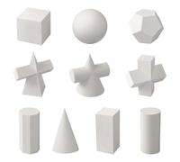 NONDK 10 Moldes de Yeso para Dibujar Sombras, Mini Moldes de 2 Pulgadas.