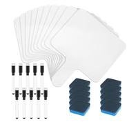 NONDK 10 Paquetes de Tableros de Borrado en Seco con 8"X10" Pizarras de Respuesta de Doble Cara para el Hogar Aula Tablero de Escritura