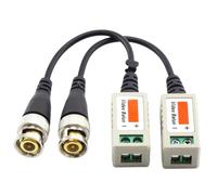 NONDK 10 Pares (20 Piezas) Balun de Video UTP de 3000 Pies Distancia Balun de CCTV Transceptores Pasivos de BNC Cable Cat5 Adaptador de Cámara CCTV Transceptores Pasivos de Cámara CCTV E14