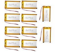 NONDK 10 Pcs para Heltec V4 Batería Lipo 3.7V 3000Mah PL103665 Batería de Litio Baterías de Polímero de Litio para T114 V2 Lora 32 V3