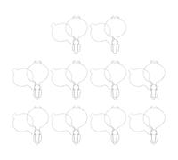 NONDK 10 Piezas Abrazadera Alambre Acero Inoxidable para Frascos, Hebillas Sellado Frascos Vidrio, Reemplazo Bloqueo Alambre para Almacenamiento Alimentos y Enlatado