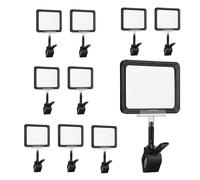 NONDK 10 Piezas Clip en Soporte de Letrero Clips de Etiquetas Giratorios Estante de MercancíA Minorista Clip de ExhibicióN de Letrero Abrazadera de SujecióN de Letrero