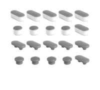 NONDK 10 Piezas de Topes para Asientos de Inodoro, Topes de Goma Universales para Tapas de Inodoro, Cada con Almohadillas de TPE de 2 Grosores (2 Alturas)
