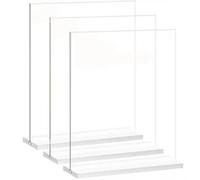 NONDK 10 Piezas Soporte de Carteles de Acrílico Transparente A5 148x210mm Soporte de Plástico para Imágenes, Tarjetas, Folletos, Soporte de Menú de Restaurante, Soporte de Menú de Mesa.