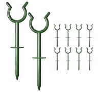 NONDK 10 Piezas Soportes para Manguera de Jardín, Soporte para Guías de Jardín Al Aire Libre, Estacas de Soporte para Mantener Fuera del Césped