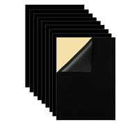 NONDK 10 Piezas Tela de Fieltro Autoadhesiva, Forro de CajóN de Terciopelo Suave, Tela de Terciopelo DIY para Arte y Manualidades, Forro de Fieltro para Caja de Joyas, Negro