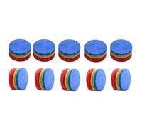 NONDK 10 Puntas de Billar Arcoíris de 14 Mm, 6, Dureza M, Accesorios para Cabeza de Snooker.