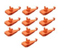 NONDK 10 Uds. Abrazadera para Toldo Clips para Lona Agarre de Bloqueo Resistente Clips de SujecióN para Tienda Toldo de Piscina Cuerda EláStica para Apretar Coche Naranja