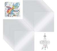 NONDK 100 Piezas de Hojas de Papel de Aluminio Plateado, Hojas de Foil de Alta Resistencia para Embellecimiento, Pintura, Grabado y Proyectos de Arte y Manualidades.
