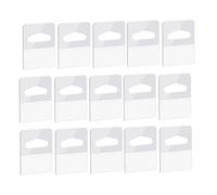NONDK 1000 Piezas de PESTAÑAS para Colgar Autoadhesivas con Agujero de 1-1/4" X 1-5/8" con Aguja de Ranura, PESTAÑAS para Colgar de 1-1/4" X 1-5/8", PEGAMENTOS para