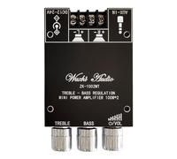 NONDK -1002MT Placa Amplificadora de Potencia Bluetooth 5.0 Kit de Placa Amplificadora de Canal de 100 W con Control de Aplicación de Protección Cortocircuitos