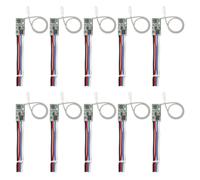 NONDK 10PCS Interruptor de Control Remoto Inalámbrico 433.92Mhz DC 3.6V-24V Relé Receptor Universal Mini Interruptor de Potencia para Luz LED DIY