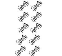 NONDK 10X 3 Vias Cable de Arnes de Cadena de Margaritas Electrodo Alambre de Cobre para Efectos de Guitarra Divisor Adaptador de Fuente de Alimentacion Negro