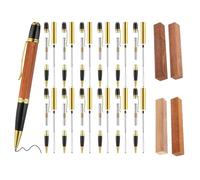 NONDK 12-Pack Woodturning Pen Kit Including 7mm Slim Pens With Refills And Blanks For Lathe Turning, Kit For DIY Crafts. B
