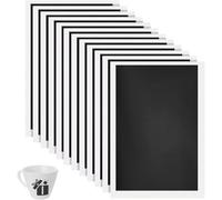 NONDK 12 Piezas de Papel de Marcado Negro 1.54x1 Pulgada Papel de Marcado para Grabado en Metal Cerámica Vidrio