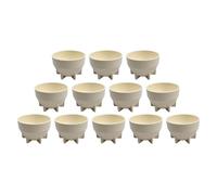 NONDK 12 Tazas de Café de 200 Ml, Apilables, para Conservar el en la Oficina, Reducen la Pérdida de