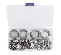 NONDK 124 Piezas Kit de Alambre para Colgar Cuadros, Kit para Colgar Marcos de Fotos, Kit para Colgar Cuadros con Clavos para Montaje en Pared