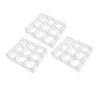 NONDK 15 Piezas de Rejilla de Pared para Globos, Accesorios de Moldeo de Globos de Látex, Valla de Plástico de 9 Agujeros para Globos para Decoración de Cumpleaños y Bodas