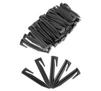 NONDK 150PCS Clavos para Jardín Cortacésped 150PCS Estacas de Alambre de Límite de Plástico Picos de Anclajes de Picos de Fijación para Sujetar Alambre de Límite