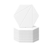 NONDK 16 Paneles de Espuma Acústica de 12 X 10 X 6 X 0,4 Pulgadas, Paneles de Pared de Espuma Autoadhesivos A Prueba de Sonido, para Tratamiento Acústico ()