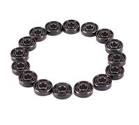 NONDK 16 Piezas de CeráMica 608 Rodamientos 8X22X7Mm ABEC-11 HíBrido 6 Bolas Blancas ZrO2 Rodamiento de Patineta Patinaje Rodillo en LíNea