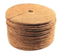NONDK 16 Piezas de Estera de Mantillo de Anillo de Árbol de Fibra de, Estera Protectora de Plantas de Anillo de Mantillo de 11,8 Pulgadas para Plantas de Interior y Exterior