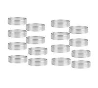 NONDK 16x Anillos de Tarta de Acero Inoxidable, Anillo de Mousse de Pastel Perforado Resistente Al