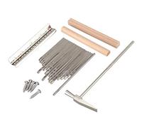 NONDK 17 Teclas Kalimba Thumb Finger Piano DIY Keys + Puente + Tuning Hammer Kit Accesorios para Piezas de Instrumentos Musicales
