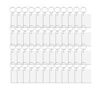 NONDK 180 Llaveros de SublimacióN una Granel, Espacios en Decorativos de SublimacióN por Transferencia de de Doble Cara, Adecuados para Bricolaje