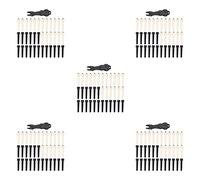 NONDK 180 Piezas de Clavijas de Puente de Guitarra Acústica en Y Negro con Extractor de Clavija de Puente de 5 Pieza en Guitarra