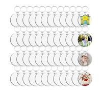 NONDK 180 Piezas de Llaveros de SublimacióN una Granel, Espacios en Decorativos de SublimacióN por Transferencia de de Doble Cara, Adecuados para Bricolaje A