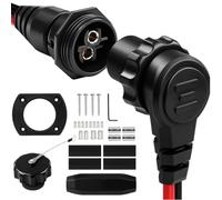 NONDK 1865120-28 Enchufe de Motor de Arrastre, Conector de Enchufe de Motor de Arrastre Macho Hembra, Accesorio Marino de Agua Dulce y Salada