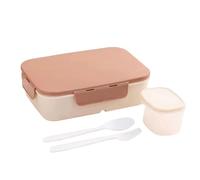 NONDK 1pc 1200ml Caja de Almuerzo con Tapa Abatible, Diseño Portátil A Prueba de Fugas y Agua, Uso en Exterior, Oficina Universitaria, Caja Bento de Plástico Portátil Color Marrón B