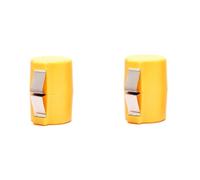 NONDK 2 Abridores de Cáscaras de Huevo Multifuncionales, Herramienta Manual para Separar y Romper Huevos, Cortador de Cáscaras, Dispositivo de Fácil Apertura, Color Amarillo.