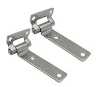 NONDK 2 Bisagras de Acero Inoxidable Tipo T para Contenedores, para Puertas de Gabinetes de Cubierta, Accesorios para Barcos y, 135 X 58 X 27 Mm.