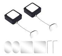 NONDK 2 Cerraduras Retráctiles para Control Remoto, Correa de Seguridad Ajustable de 2 M para Mandos de Juegos, Ideal para el Hogar.