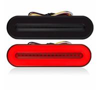 NONDK 2 Luces de Freno Traseras LED de 58 LED, Intermitentes Fluidos para Coches, Camiones y Vehículos de Carga, Lámpara DRL de 10-30 V.