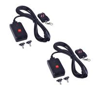 NONDK 2 PC 90-240VAC 2 en 1 Control Remoto InaláMbrico 3 Pines XLR para MáQuina de Humo Fiesta DJ Escenario Efecto de IluminacióN AtmóSfera