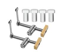 NONDK 2 Piezas de Banco para Perros, Abrazadera para Agujeros de Perros, CarpinteríA de 3/4 Pulgadas con 4 Piezas de 20Mm, Banco para Perros, Banco de Trabajo Ajustable, Banco de 20Mm A