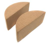 NONDK 2 Piezas de Bloque de Yoga de Corcho Bloque de Yoga de Corcho de Alta Densidad Soporte Natural para Pilates, Yoga Caliente y Meditación para Equilibrio, Estiramiento, Fuerza
