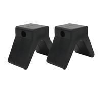NONDK 2 Piezas de Topes en V de 2 Pulgadas para Remolques de Barcos, Topes de Goma en V Negros para y Kayaks