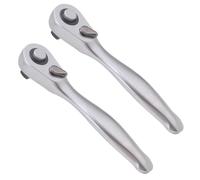 NONDK 2 Piezas Mini Llave de Carraca de 1/4 de Pulgada, Llave de Carraca de Vaso Rápido de Alta Calidad, Destornillador, Llaves, Herramientas, Llave Pequeña de 72 Dientes