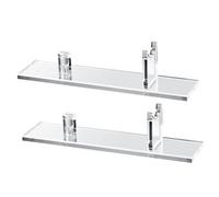 NONDK 2 Piezas Soporte ExhibicióN para Cuchillos,Estuche AcríLico Cuchillos,Soporte para Cuchillos Escritorio,Soporte para Cuchillos Individual para DecoracióN Hogar (Base Transparente)