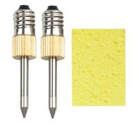 NONDK 2 Puntas de Soldador con Esponja, Interfaz E10, Puntas de Soldadura, Punta de Soldadura USB, Juego de Herramientas de Soldadura Tipo B