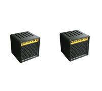 NONDK 2 Soportes para Púas de Guitarra con Altavoz Vintage, Portátiles, Regalo para Amantes de la Guitarra, Accesorio de Guitarra Retro A