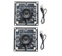 NONDK 2 Unids 100 Grados Cámara Módulo 1mp Ov9732 1280x720 30fps USB Cámara Módulo Unidad Libre para WinXP/7/8/10 con 60cm Cable
